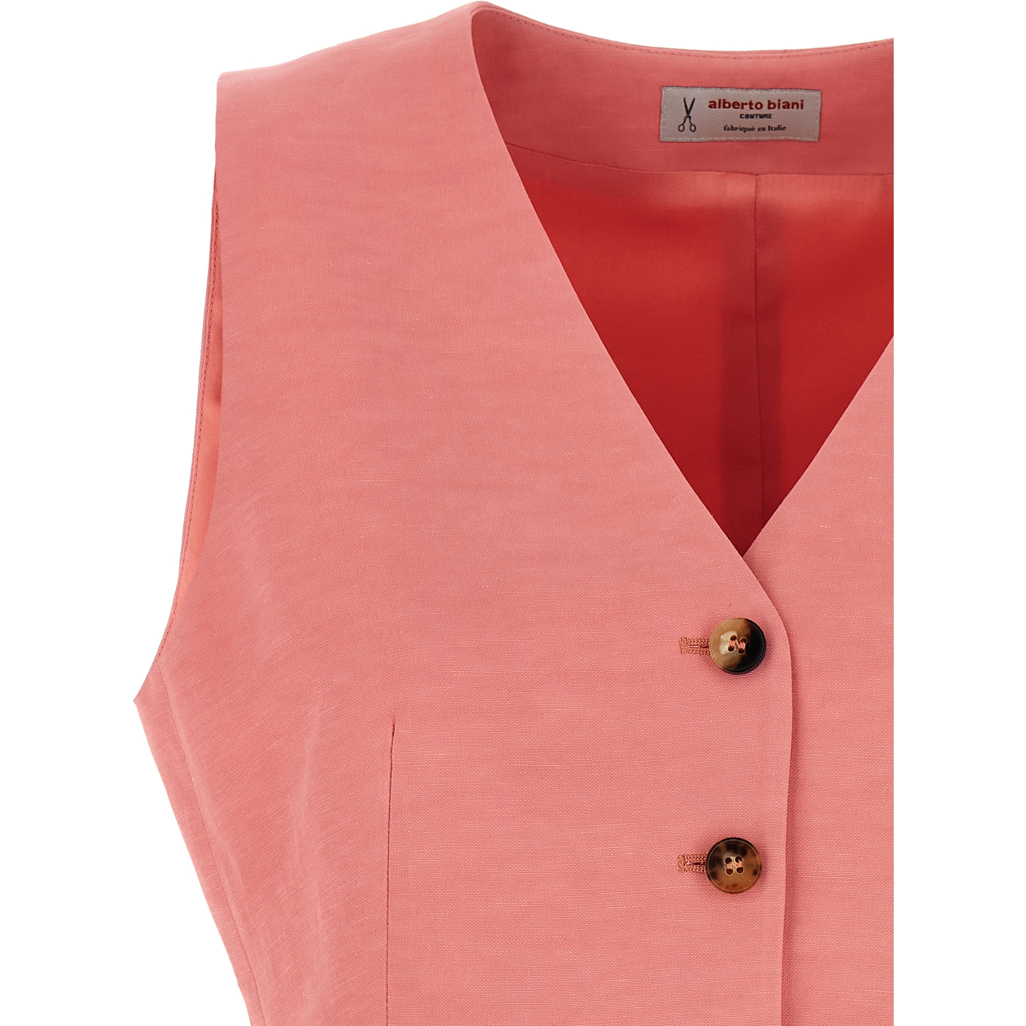 Multicolor Viscose Sleeveless Jacket
