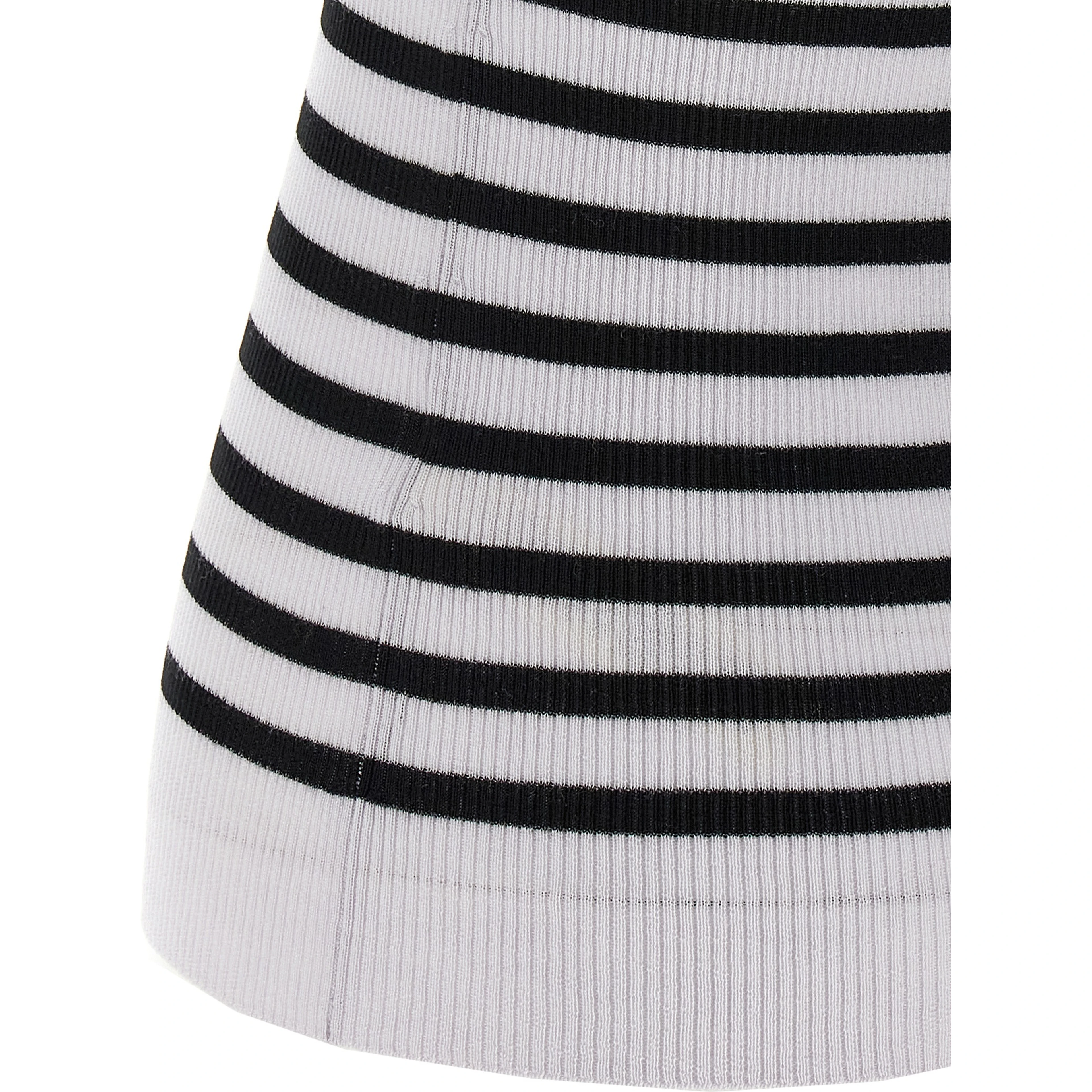 Bicolor Wool Sleeveles T-Shirt