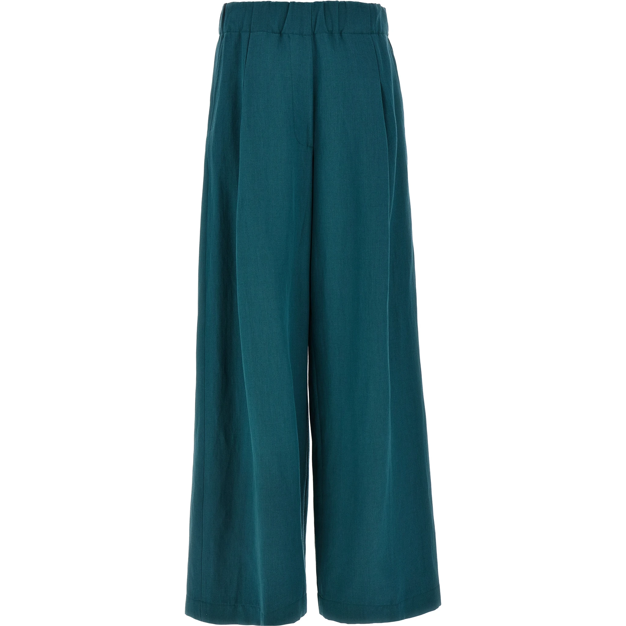 Bicolor Wool Casual Pants