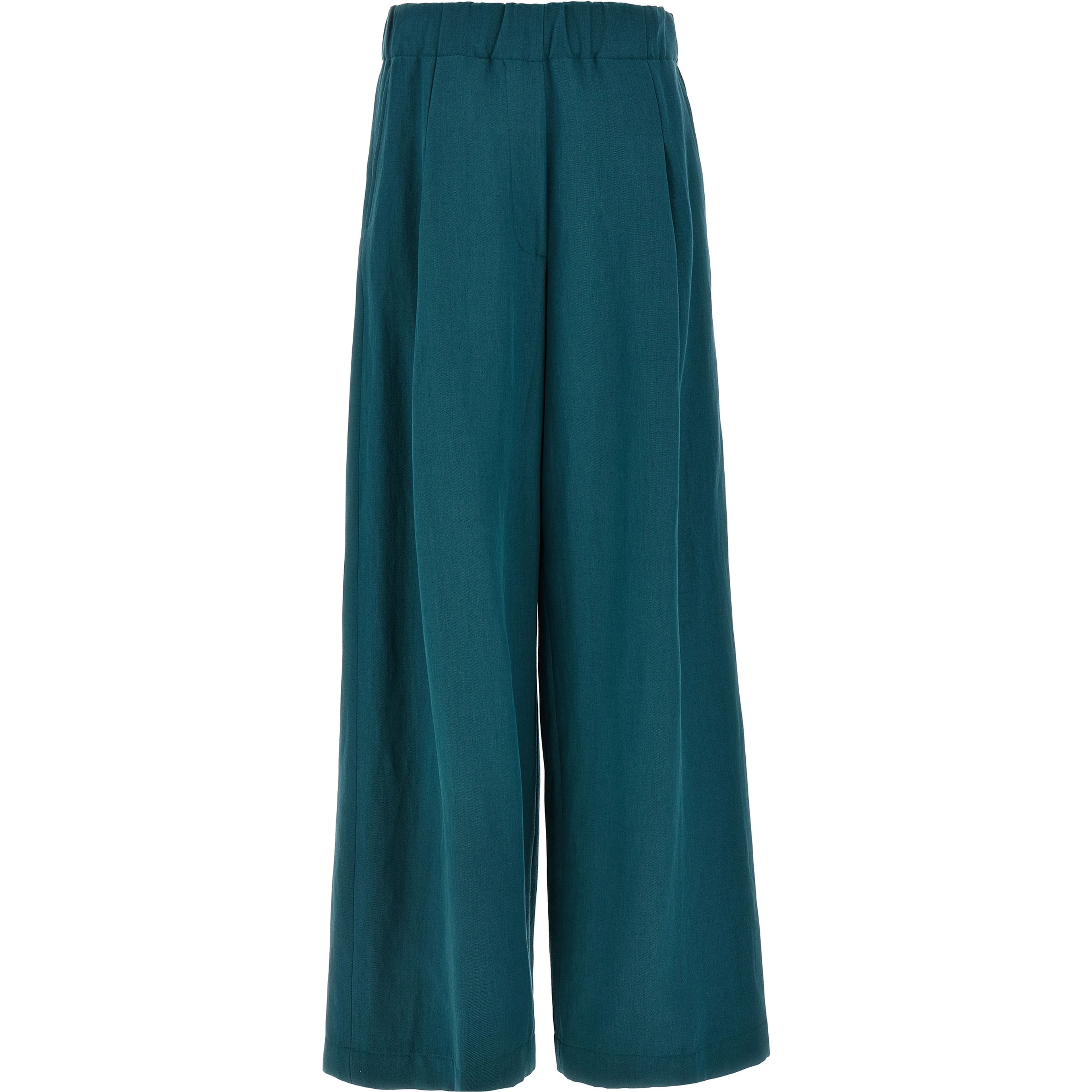 Bicolor Wool Casual Pants