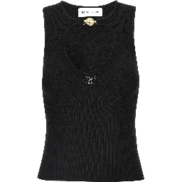 Black Viscose Tank Tops