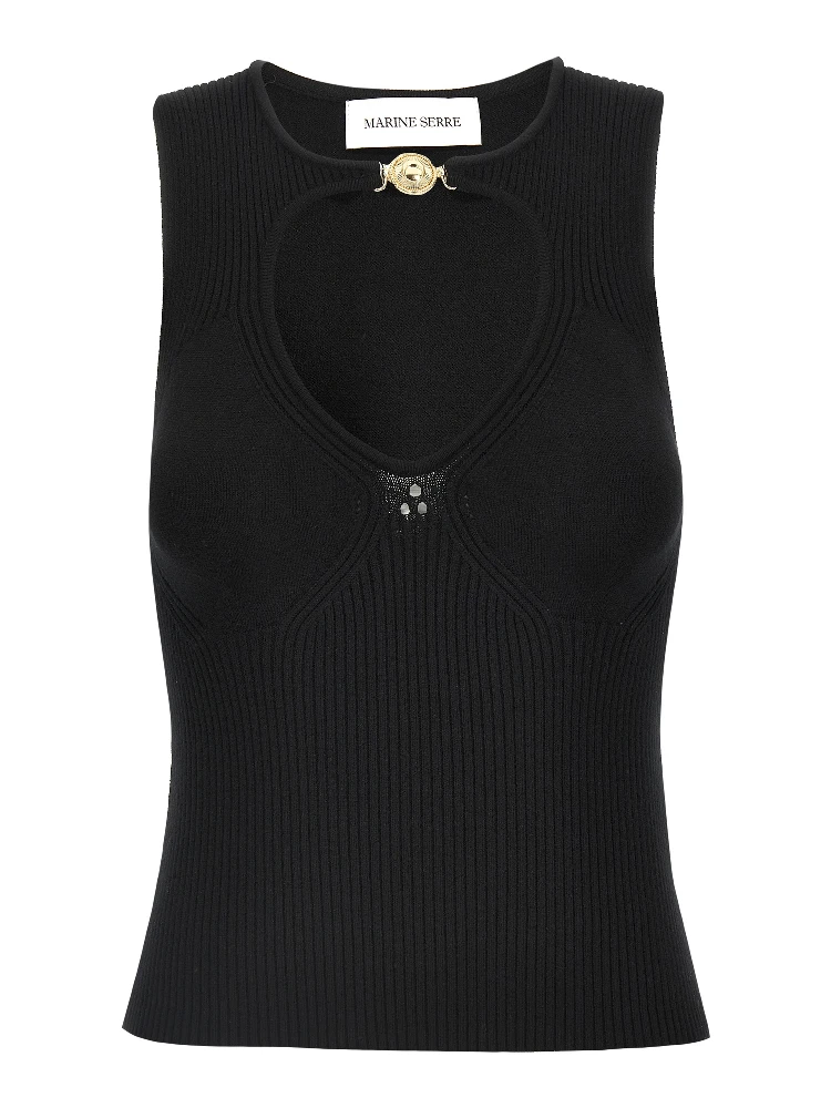 Black Viscose Tank Tops