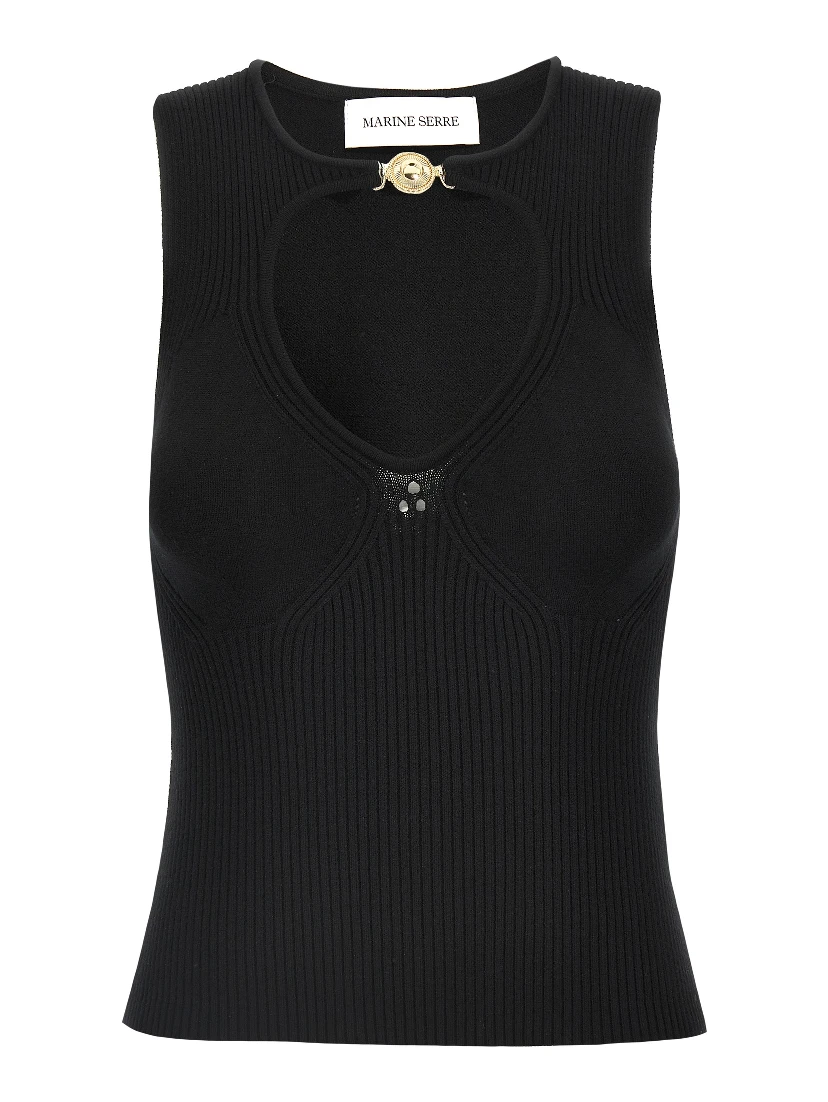 Black Viscose Tank Tops