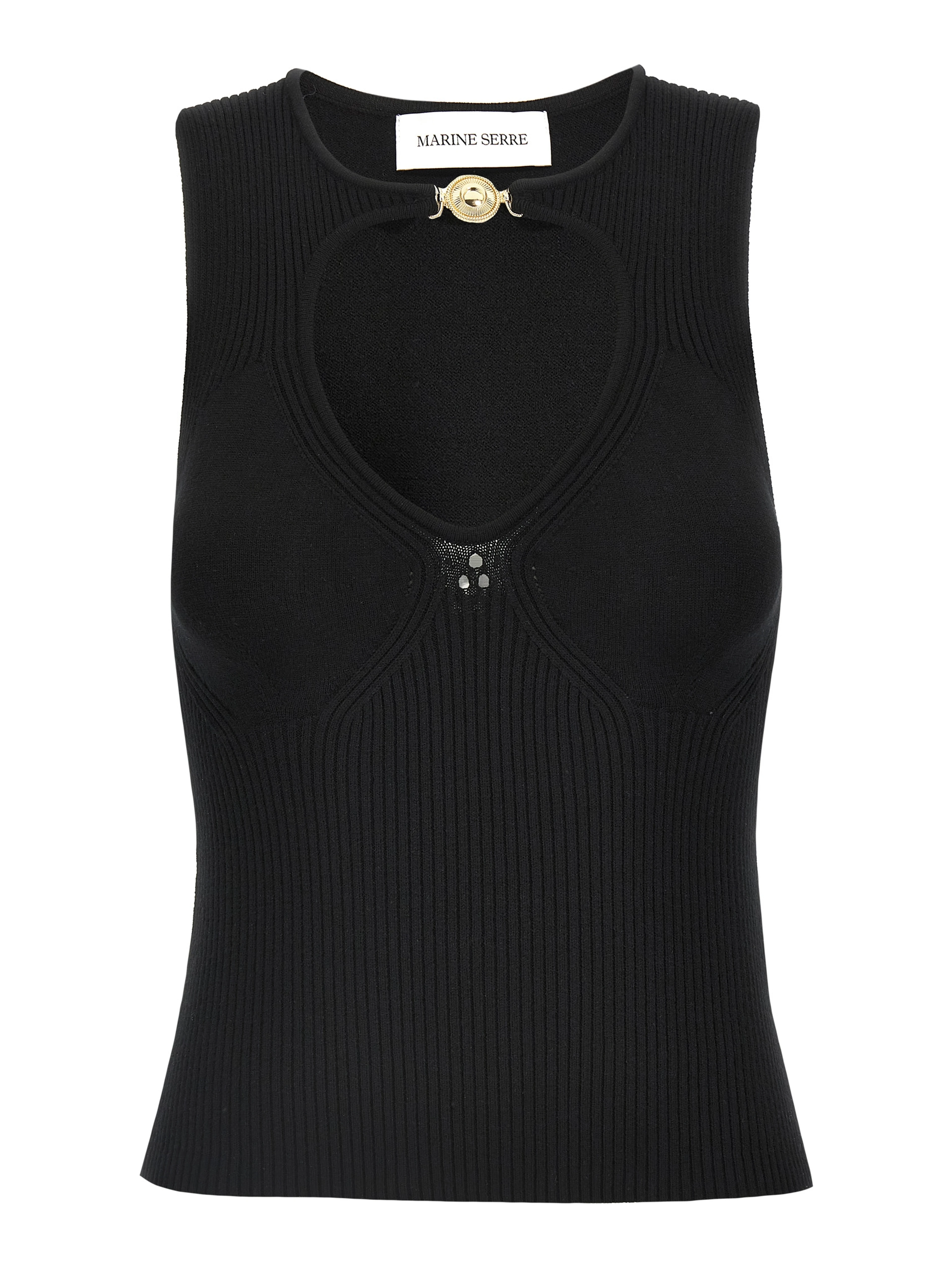 Black Viscose Tank Tops