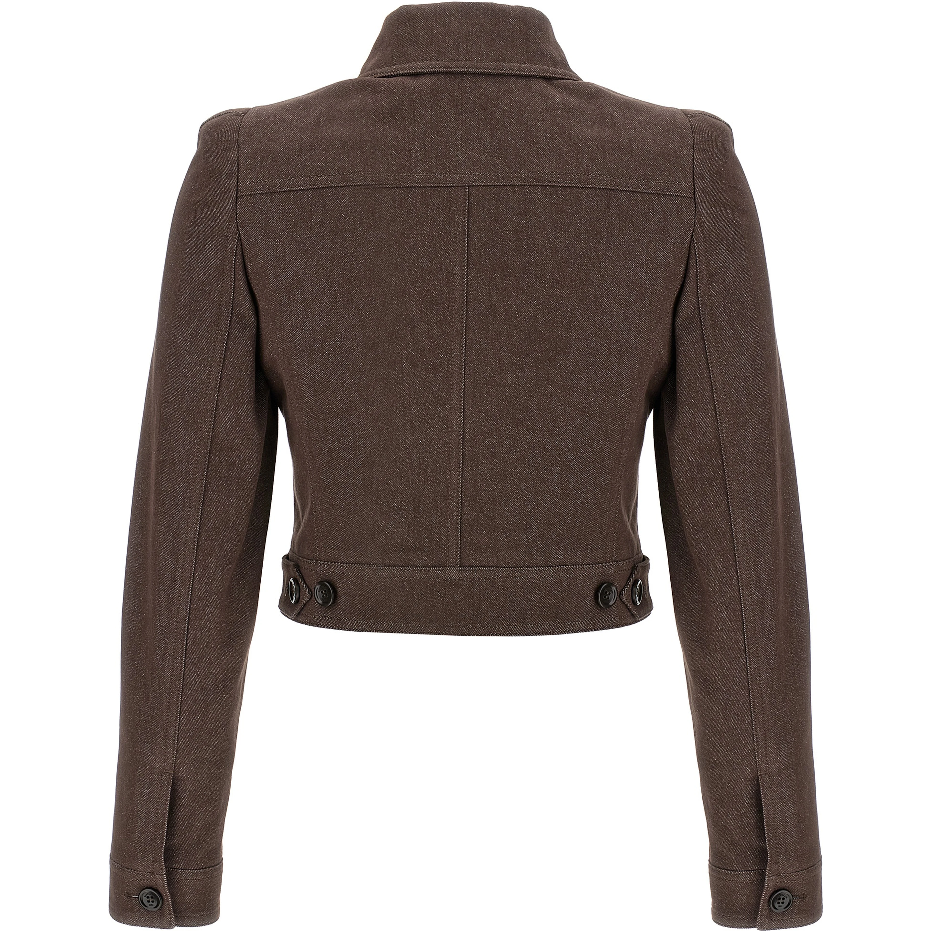 Brown Cotton Blazer