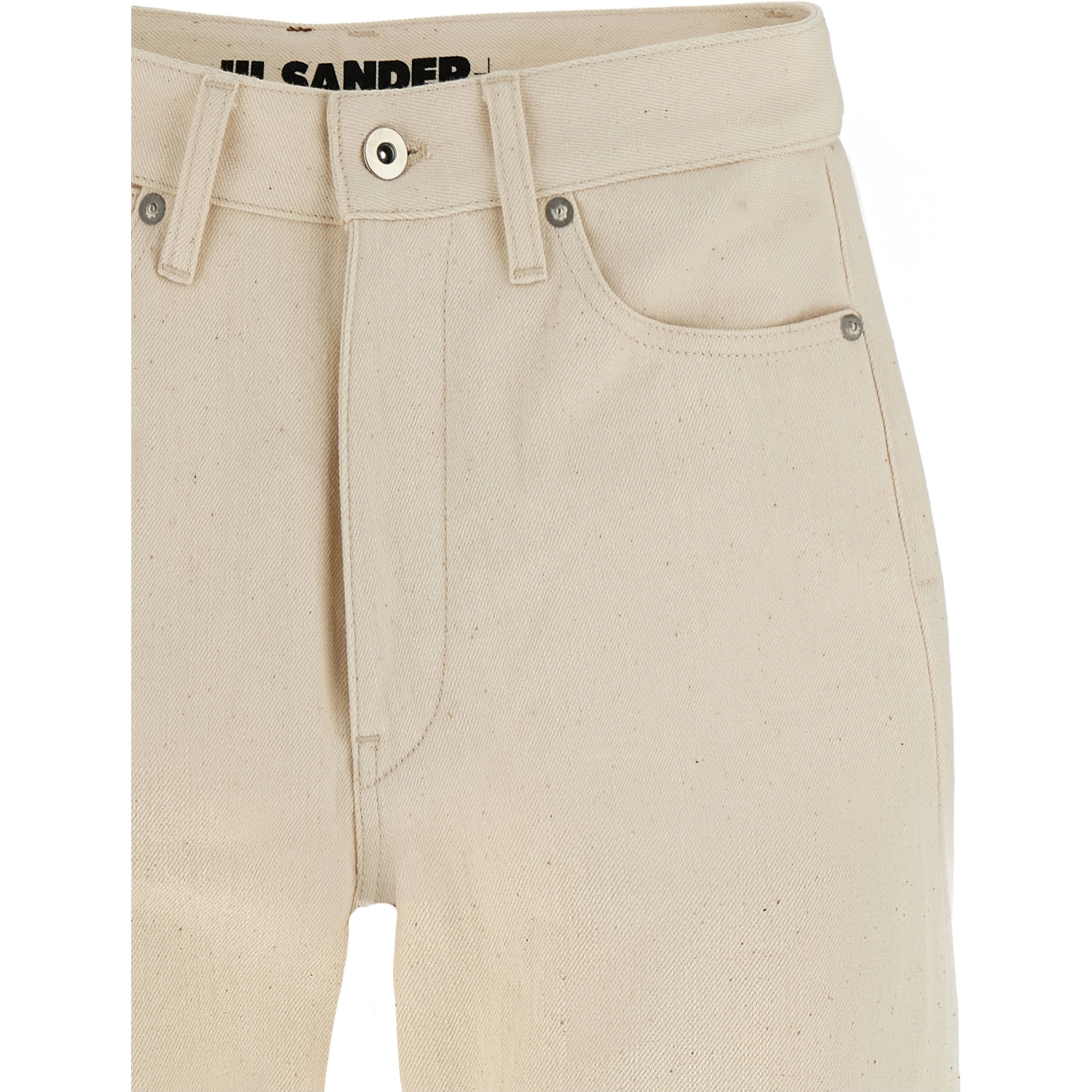 Beige Cotton Jeans Denim