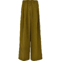 Bicolor Wool Casual Pants