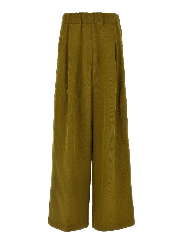 Bicolor Wool Casual Pants