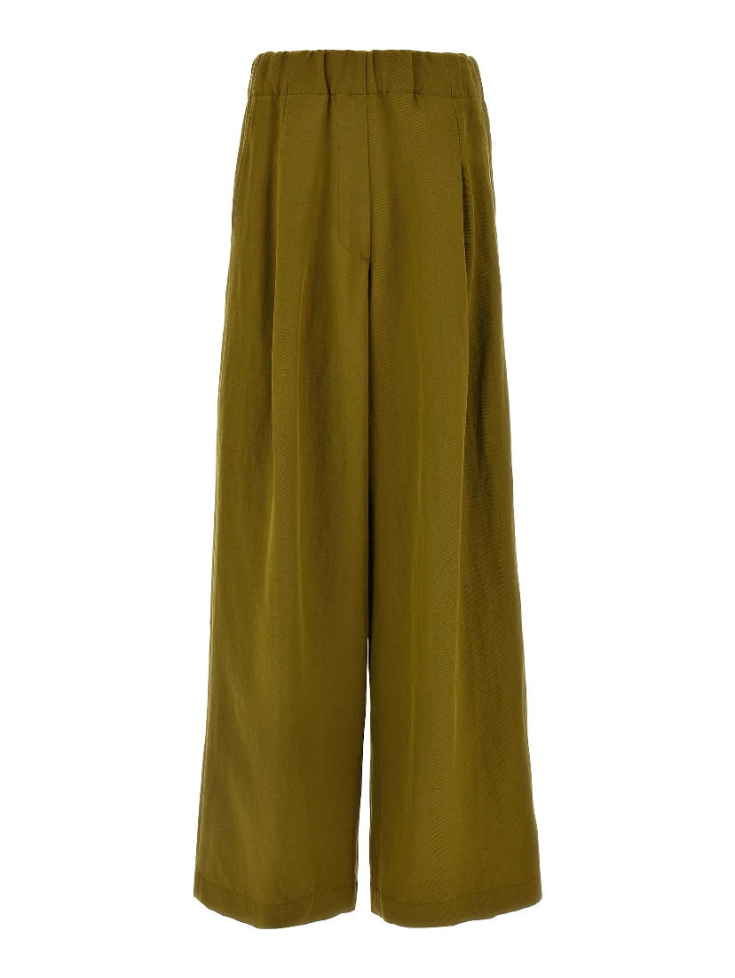Bicolor Wool Casual Pants