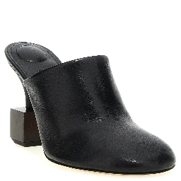 Black Lamb Leather High Heel Pumps