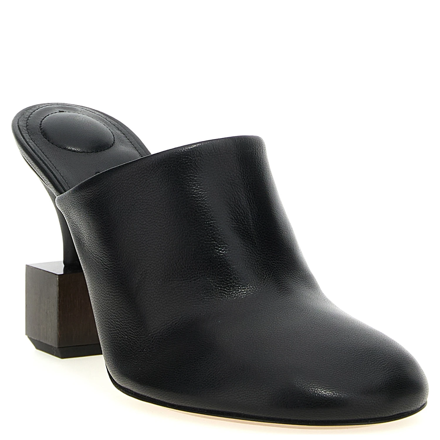 Black Lamb Leather High Heel Pumps