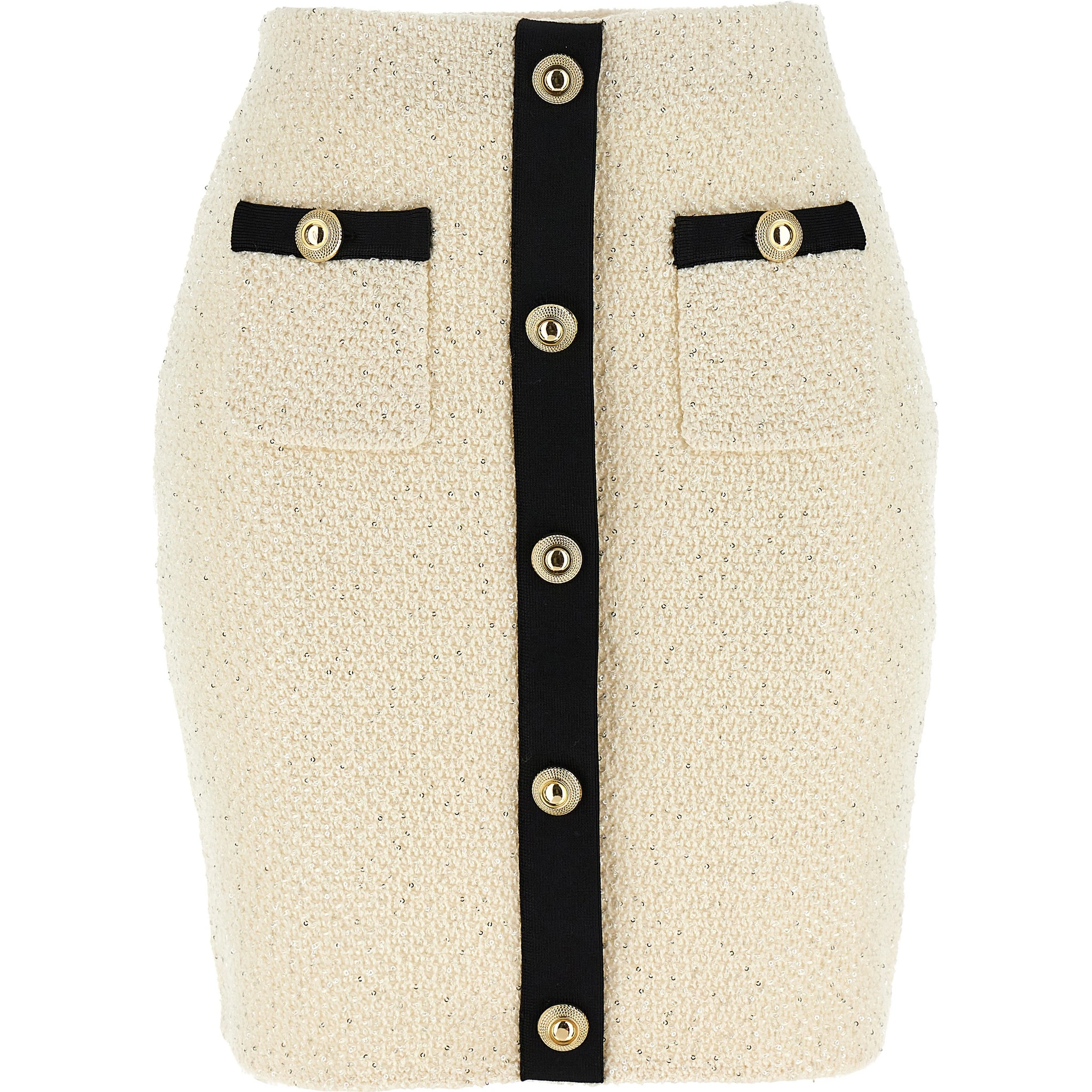Bicolor Cotton Long Skirt