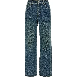 Blue Cotton Slim Fit Jeans
