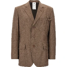 Brown Virgin Wool Blazer