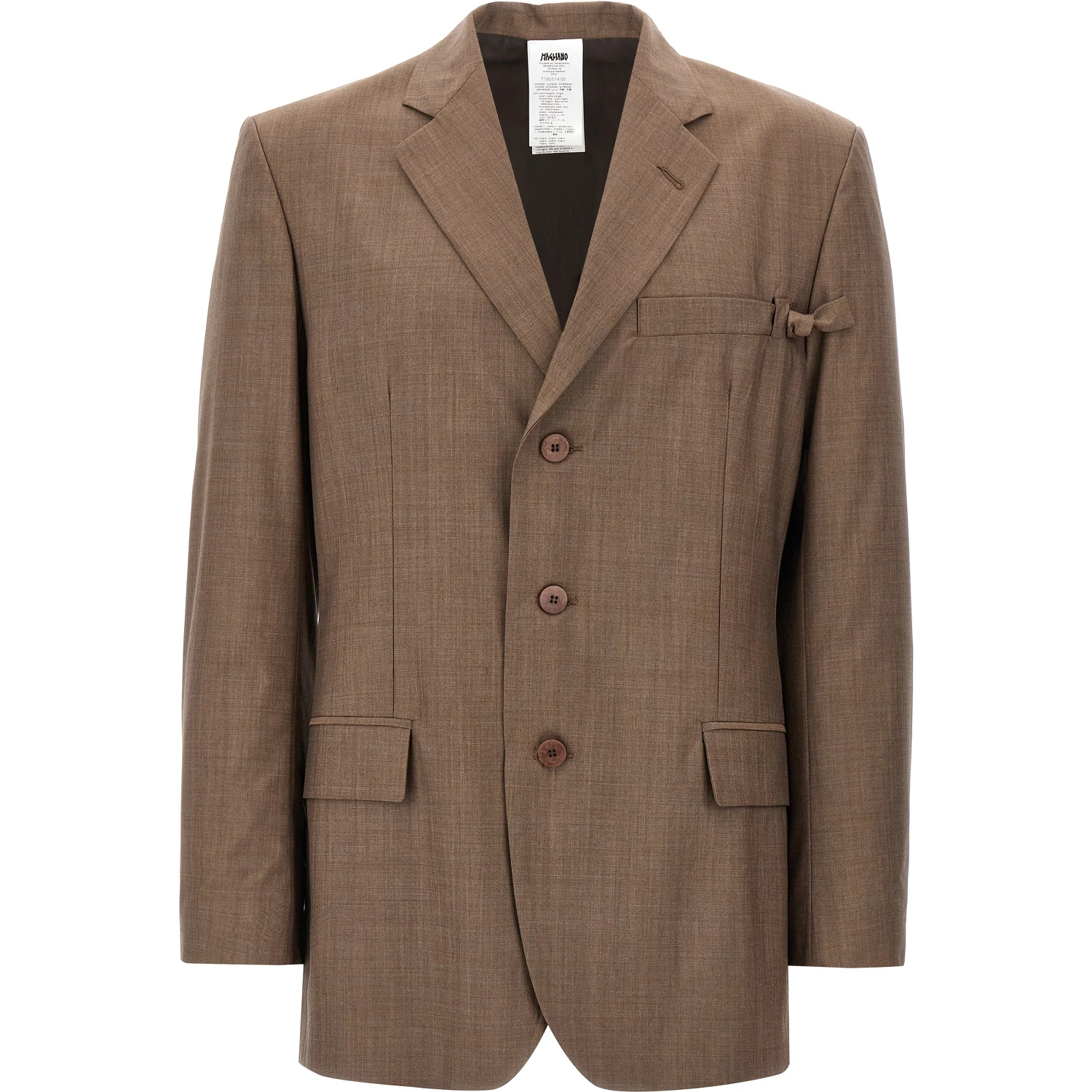 Brown Virgin Wool Blazer