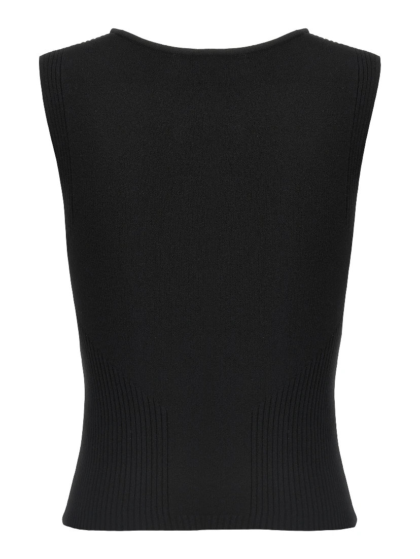 Black Viscose Tank Tops