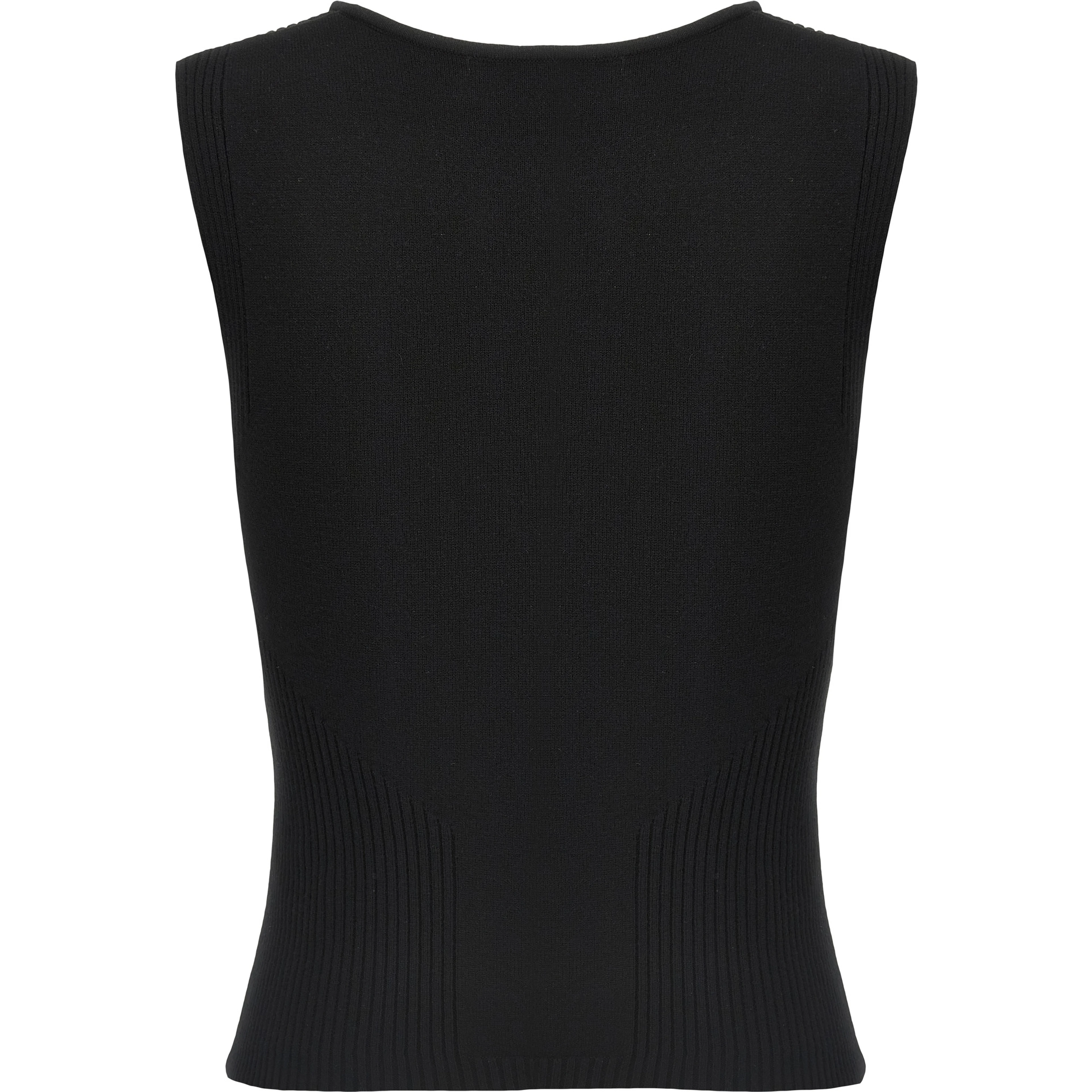 Black Viscose Tank Tops