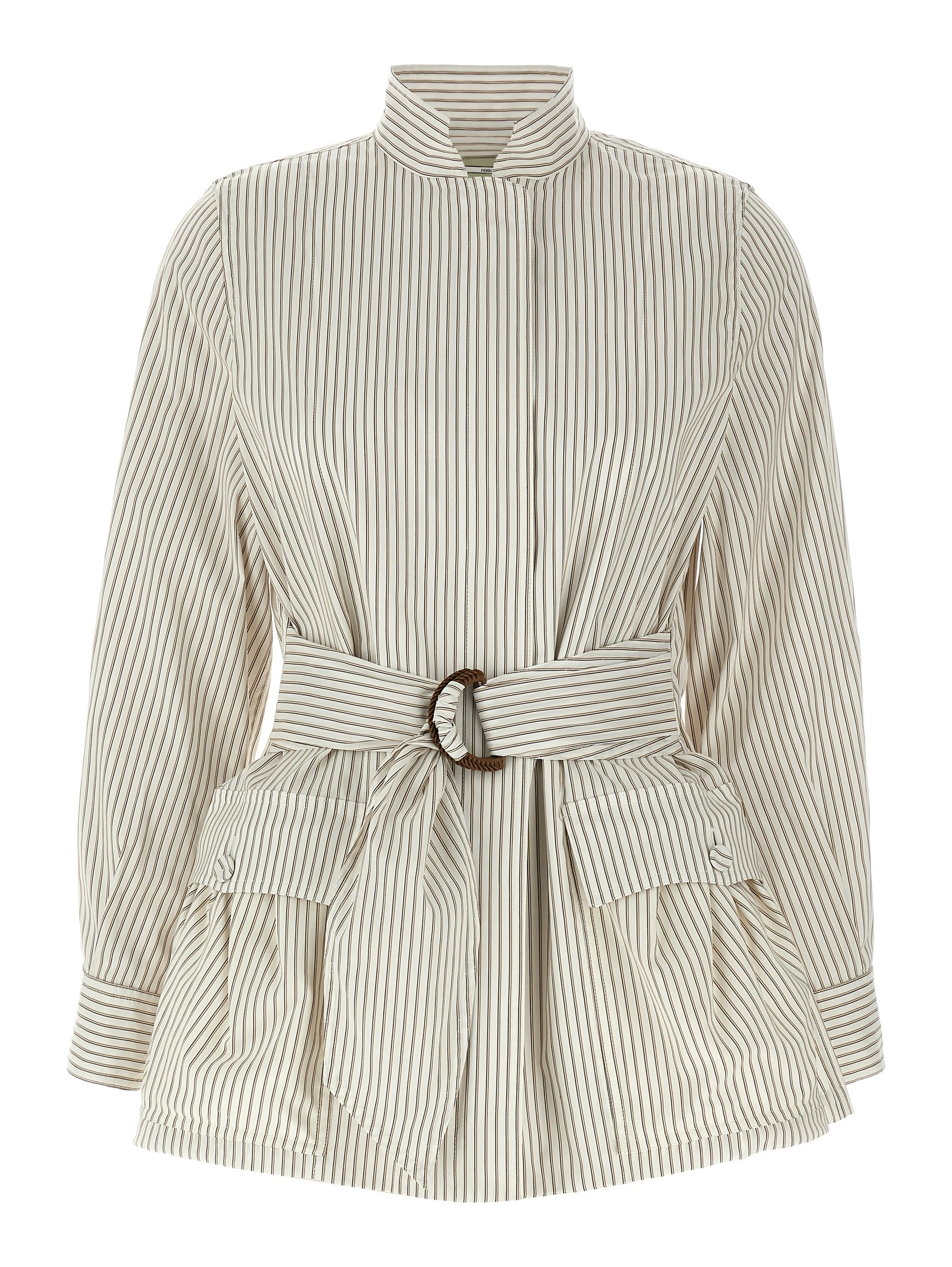 White Cotton Shell Jacket