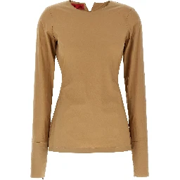 Beige Cotton T-Shirt