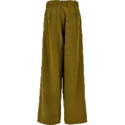 Bicolor Wool Casual Pants