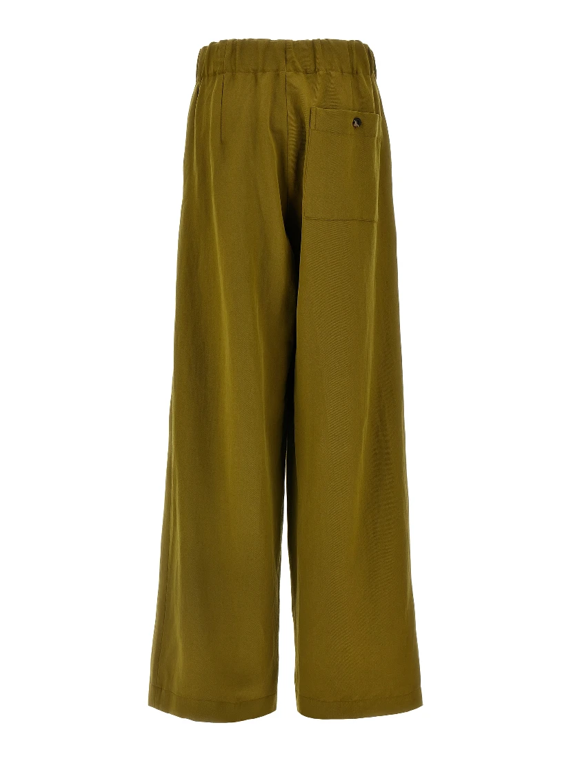 Bicolor Wool Casual Pants