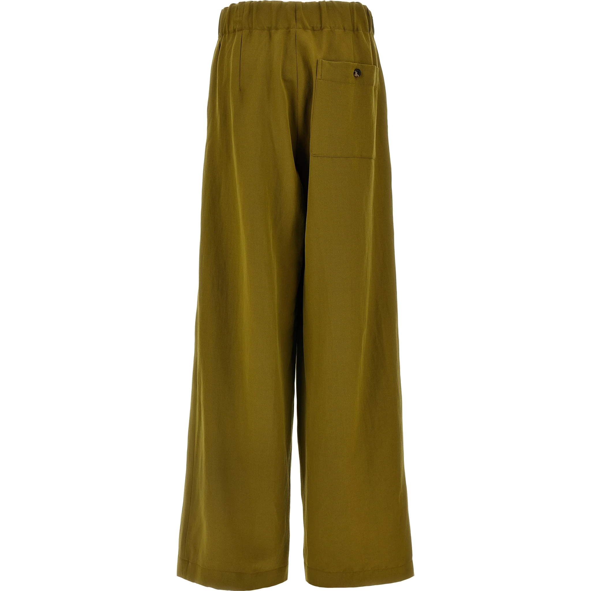 Bicolor Wool Casual Pants