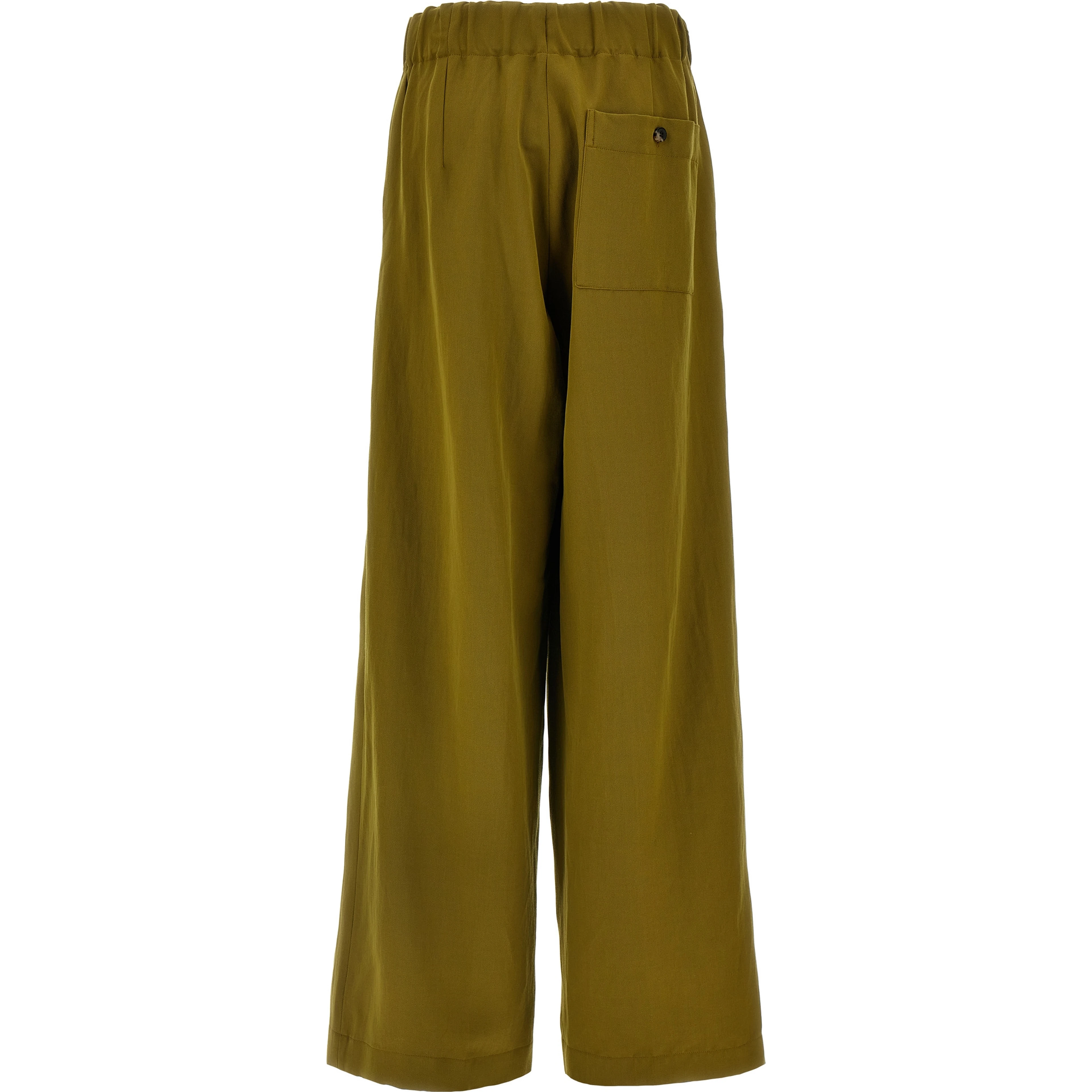Bicolor Wool Casual Pants