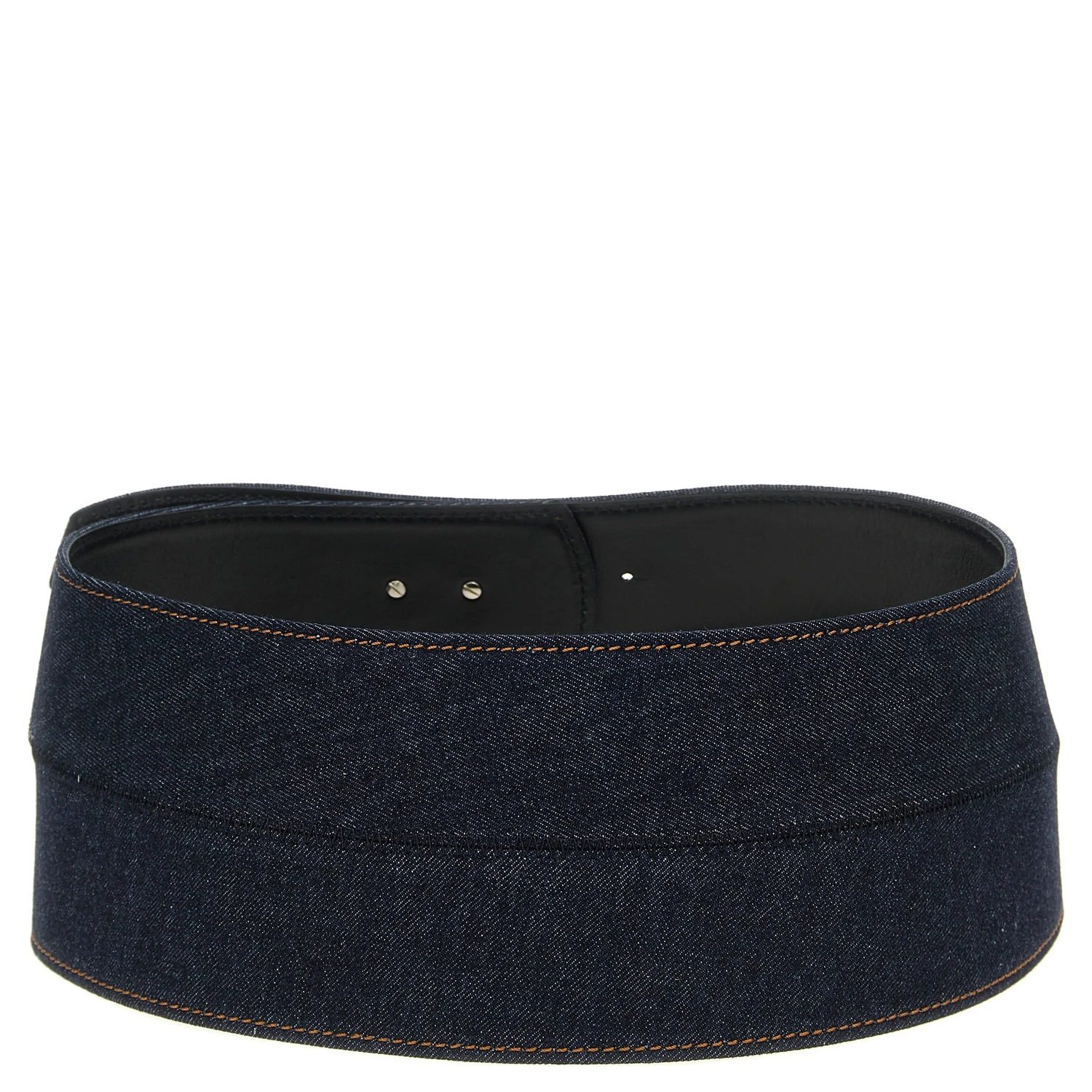 Blue Cotton High-Waist Belt