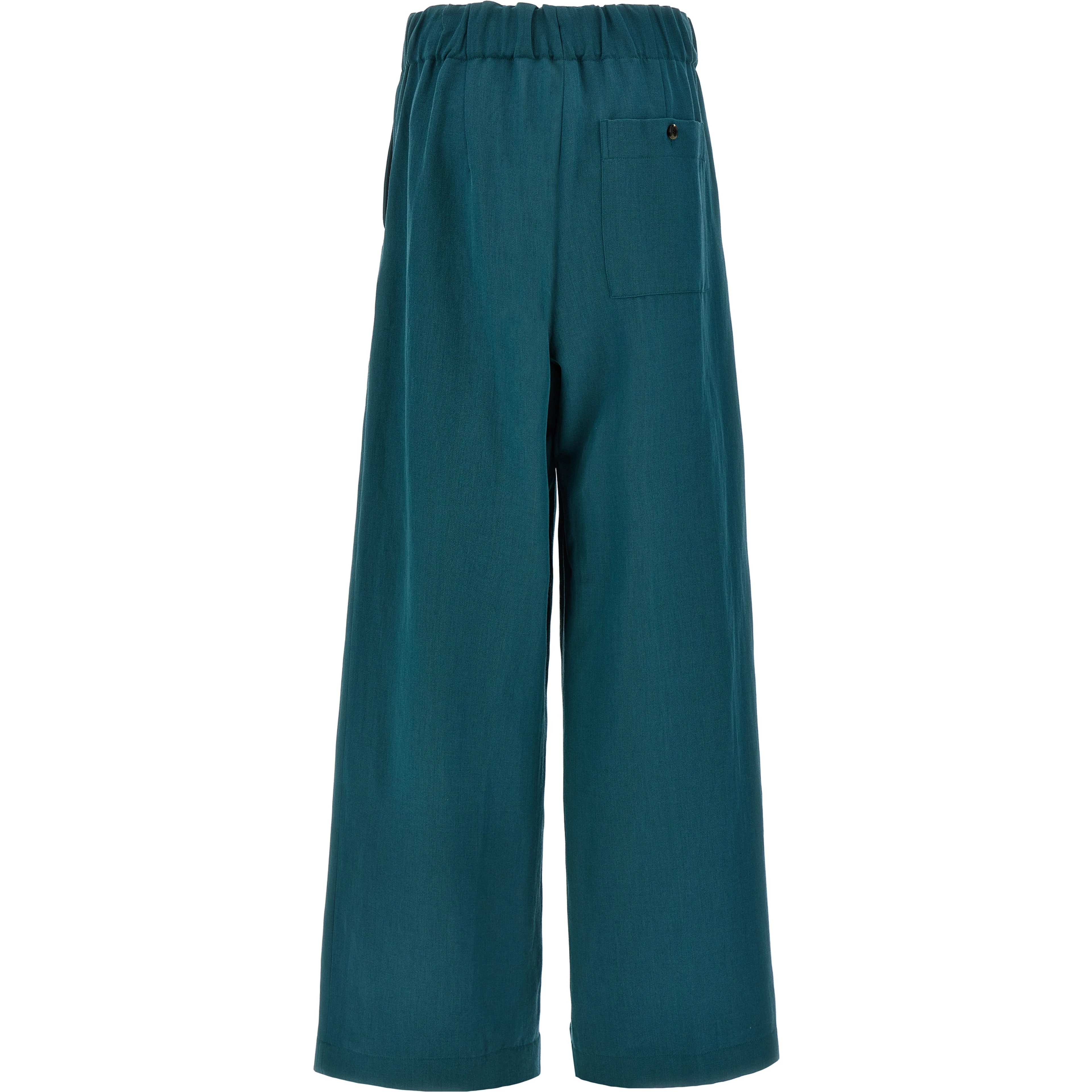 Bicolor Wool Casual Pants
