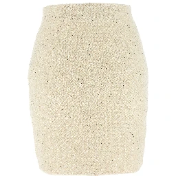 Bicolor Cotton Long Skirt