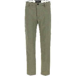 Bicolor Cotton Cropped Pants