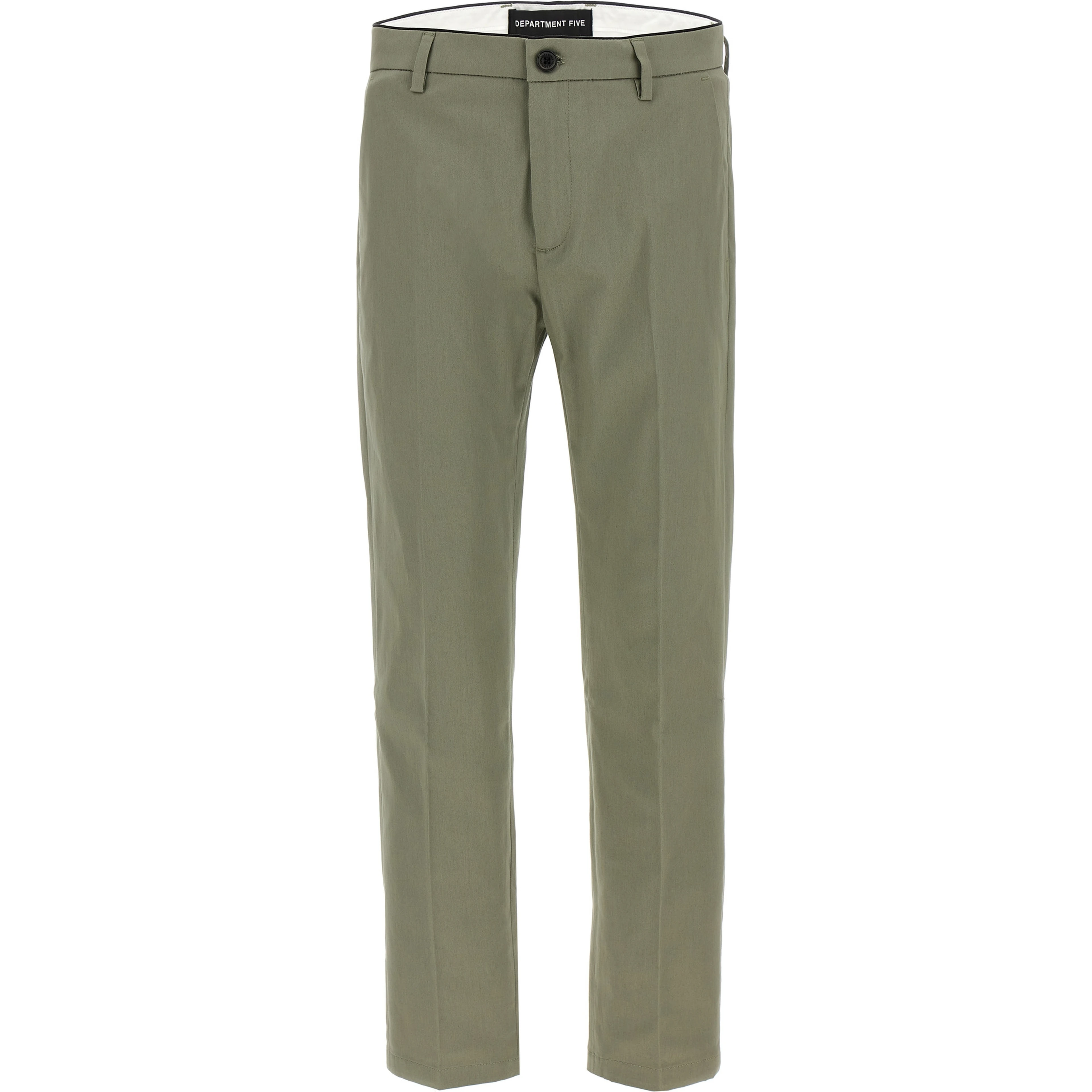 Bicolor Cotton Cropped Pants