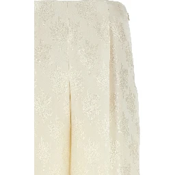 White Silk Casual Pants