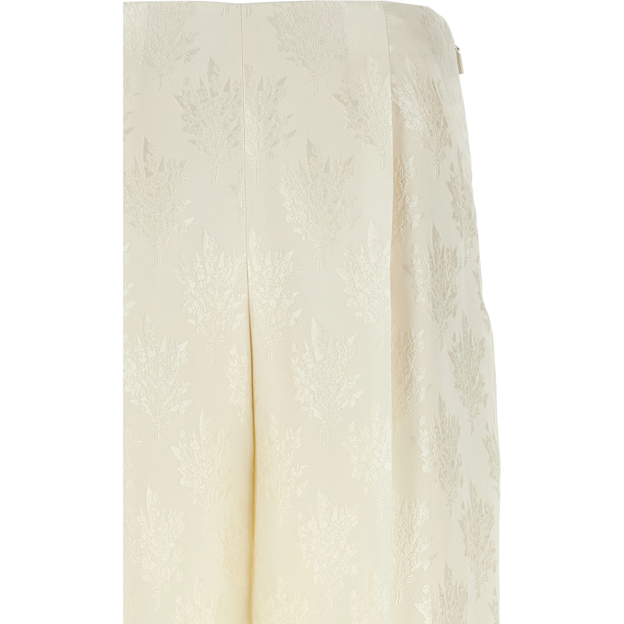 White Silk Casual Pants