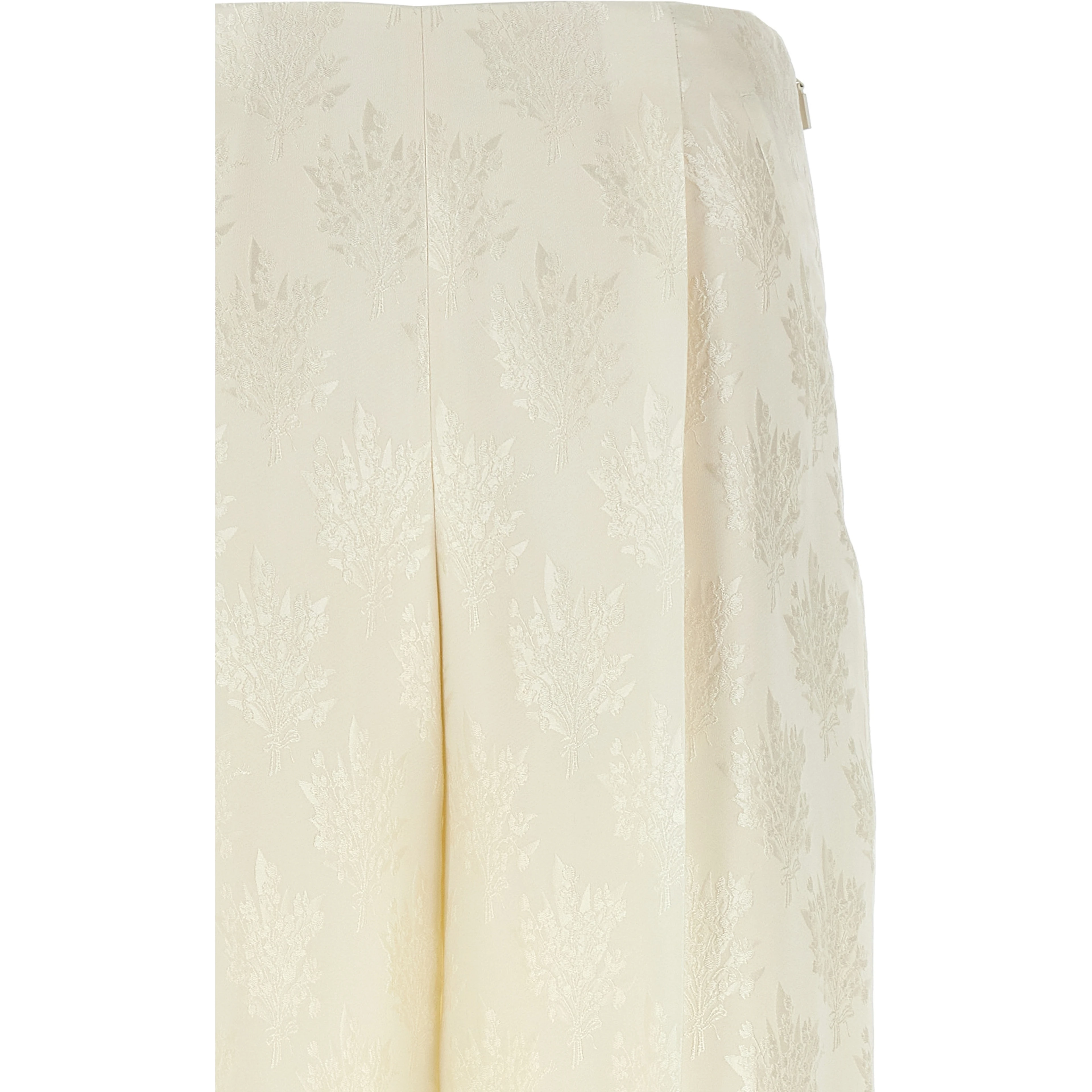 White Silk Casual Pants