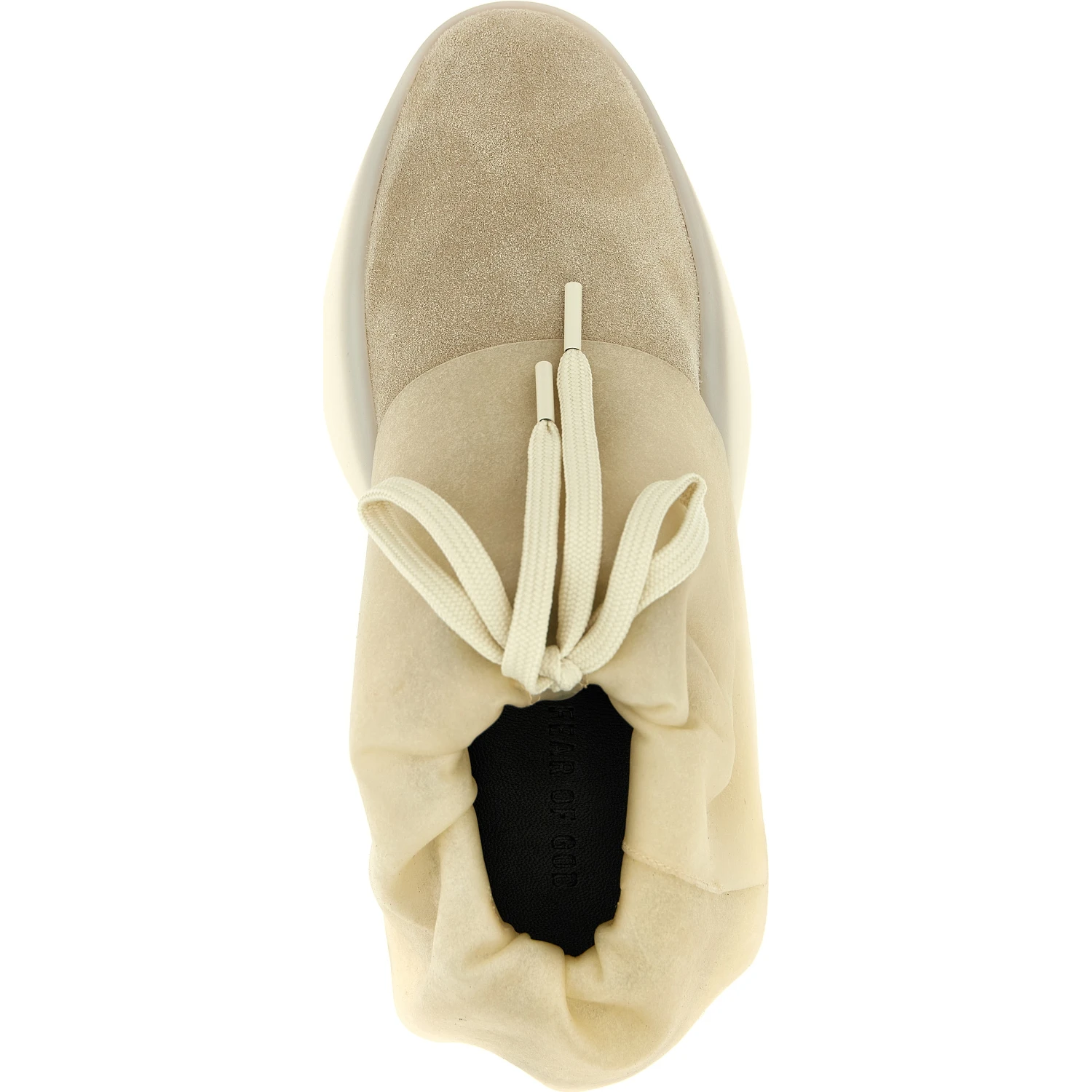 Beige Leather Sneakers