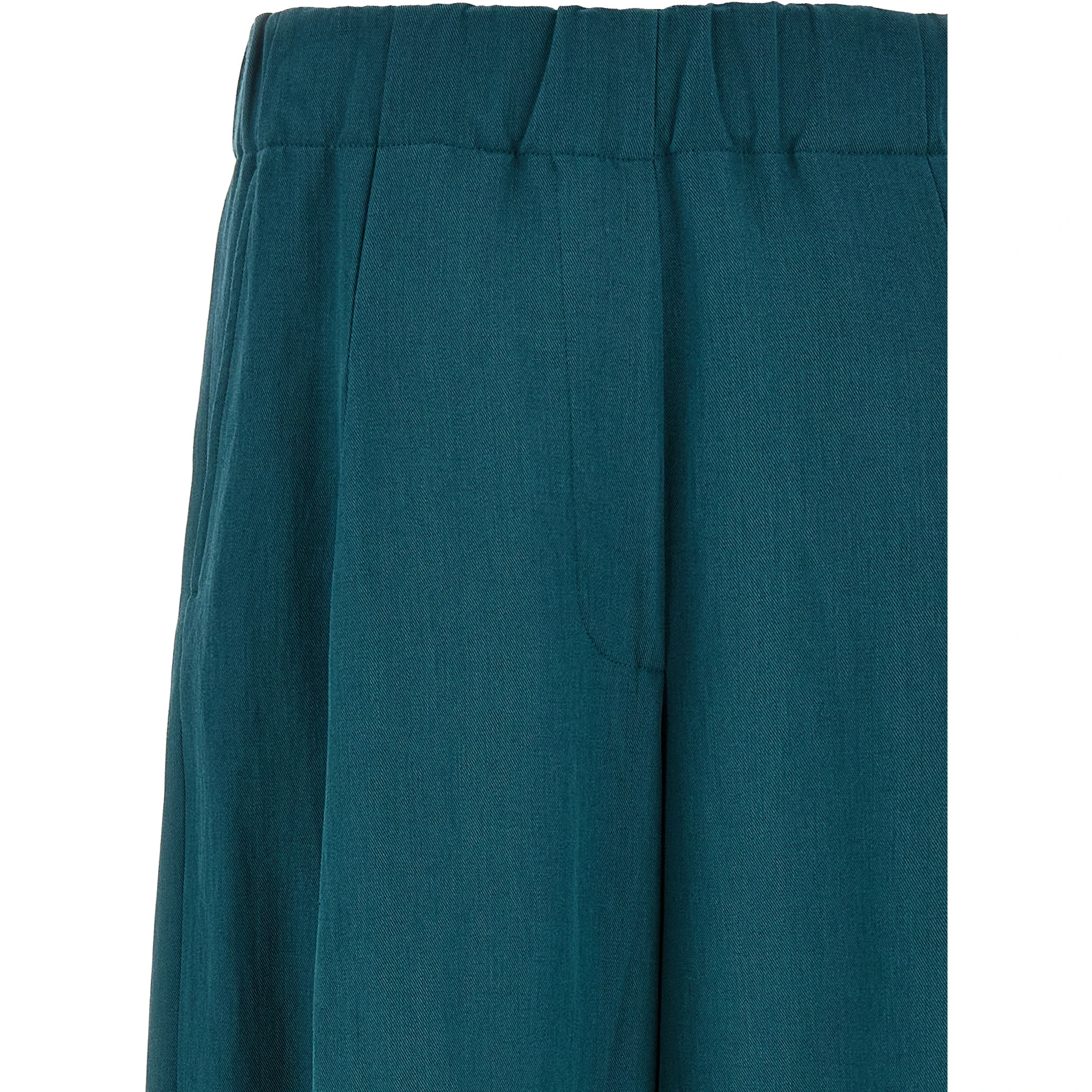 Bicolor Wool Casual Pants