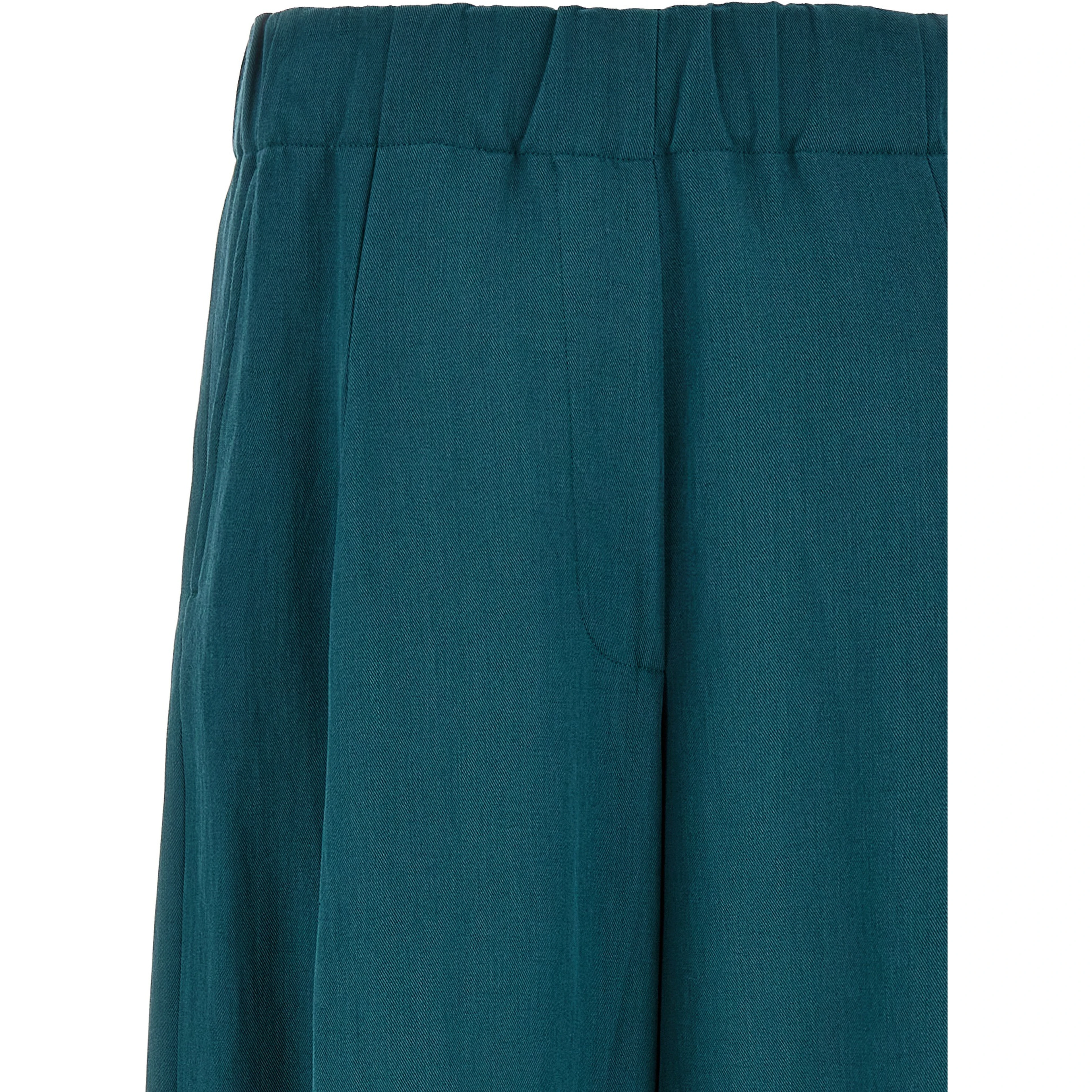 Bicolor Wool Casual Pants