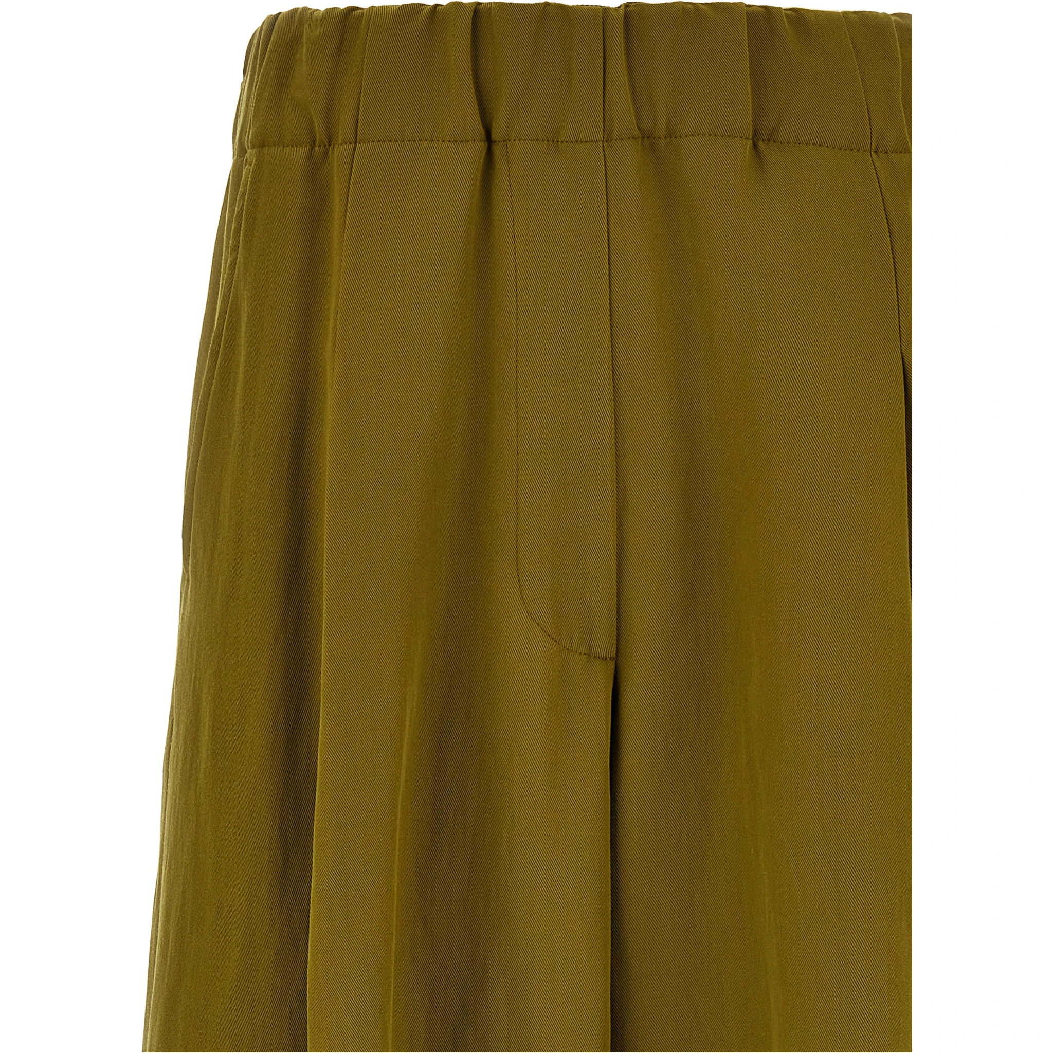 Bicolor Wool Casual Pants