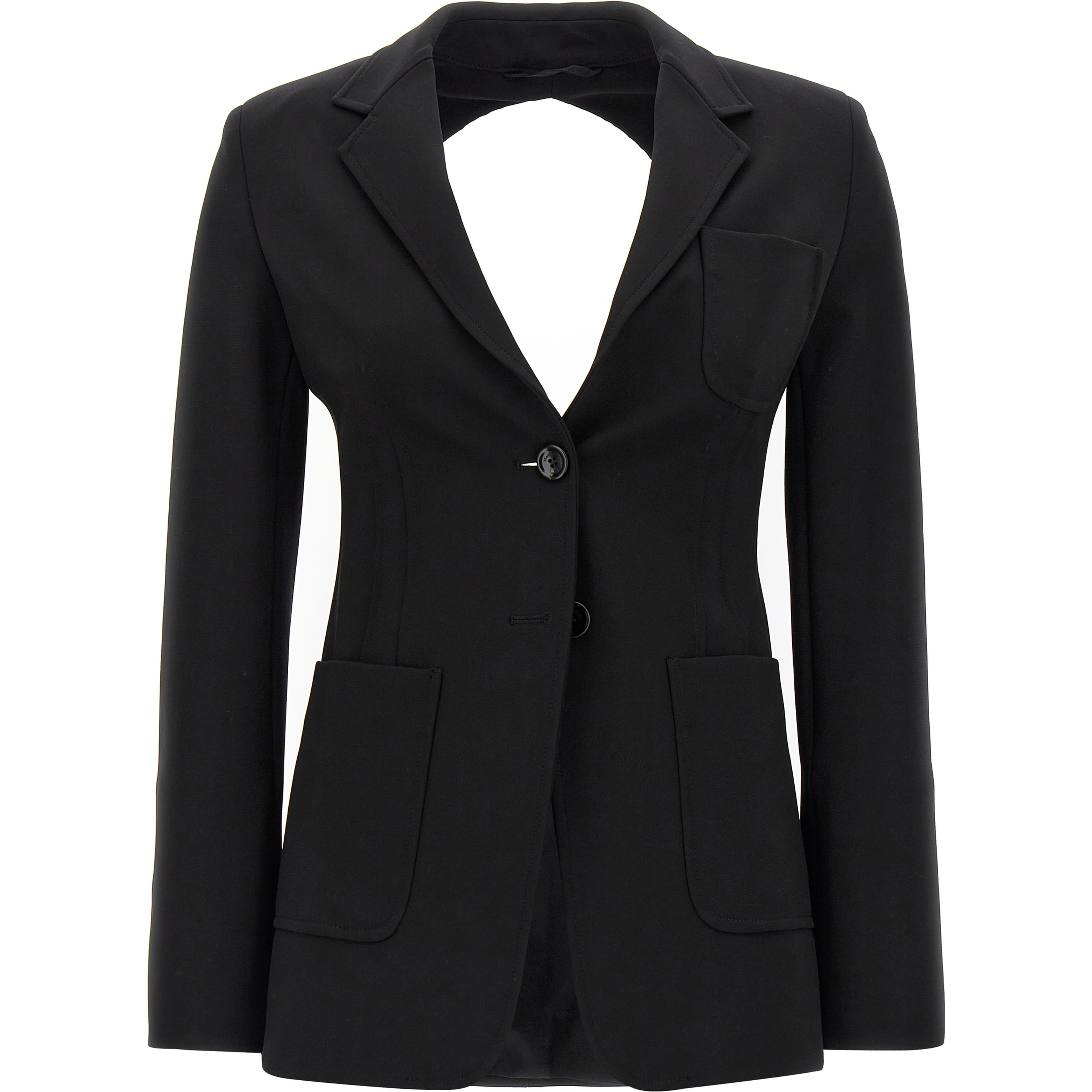 Black Viscose Blazer