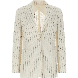 White Cotton Blazer