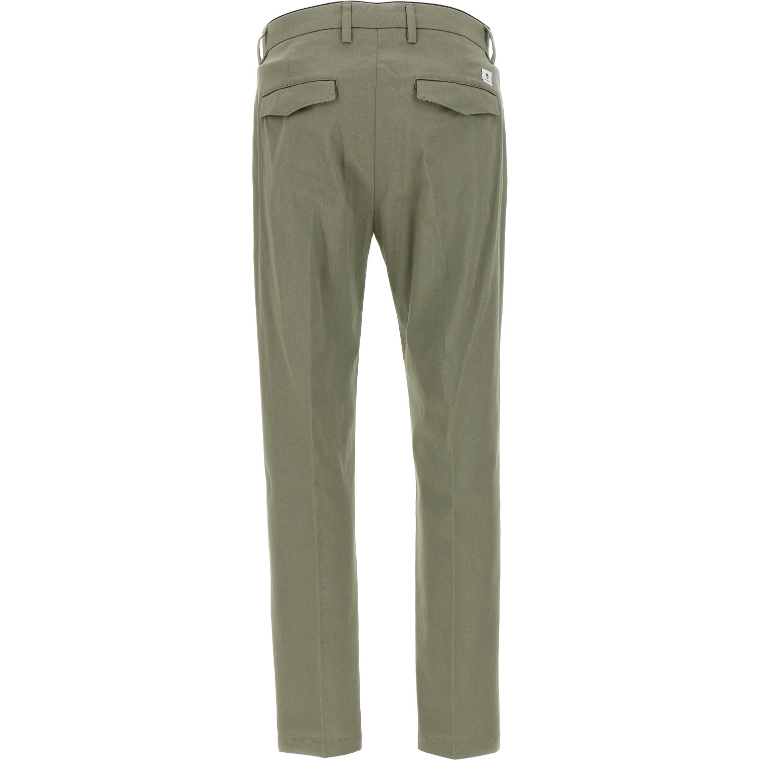 Bicolor Cotton Cropped Pants