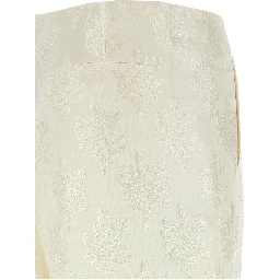 White Silk Casual Pants