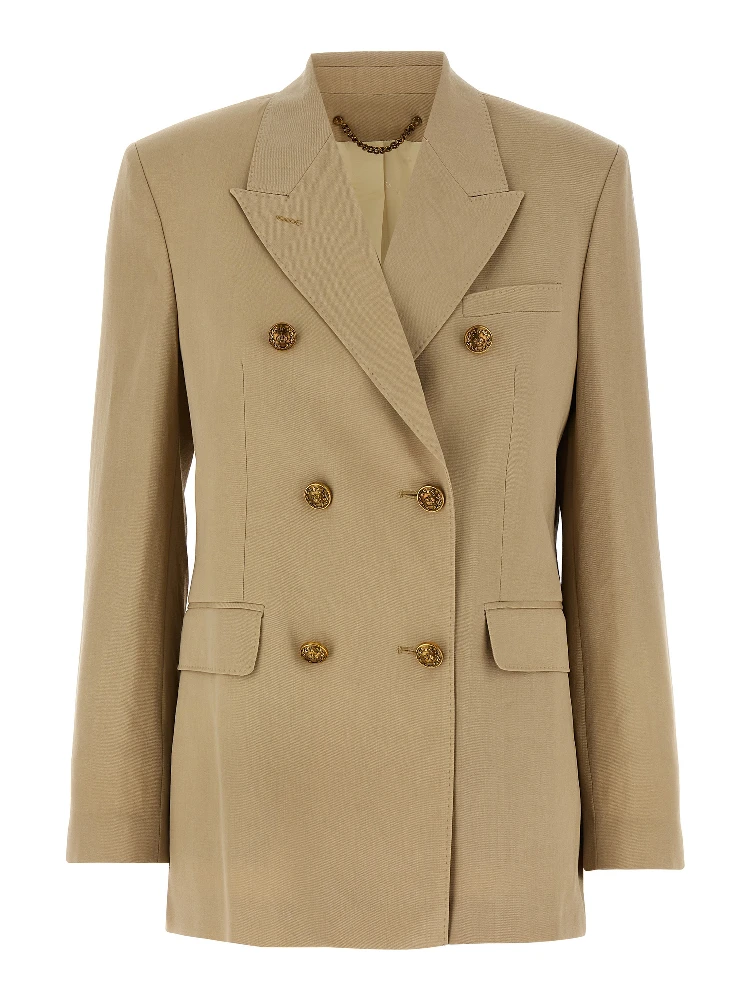 Beige Virgin Wool Blazer
