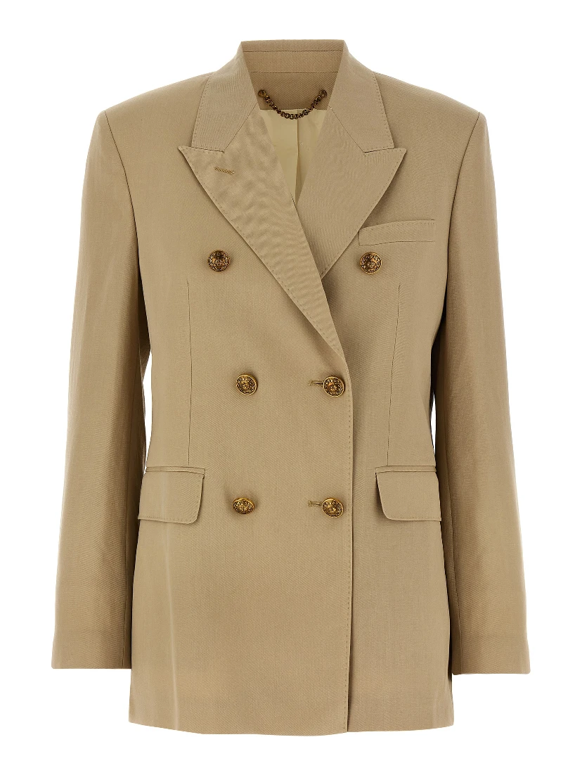 Beige Virgin Wool Blazer