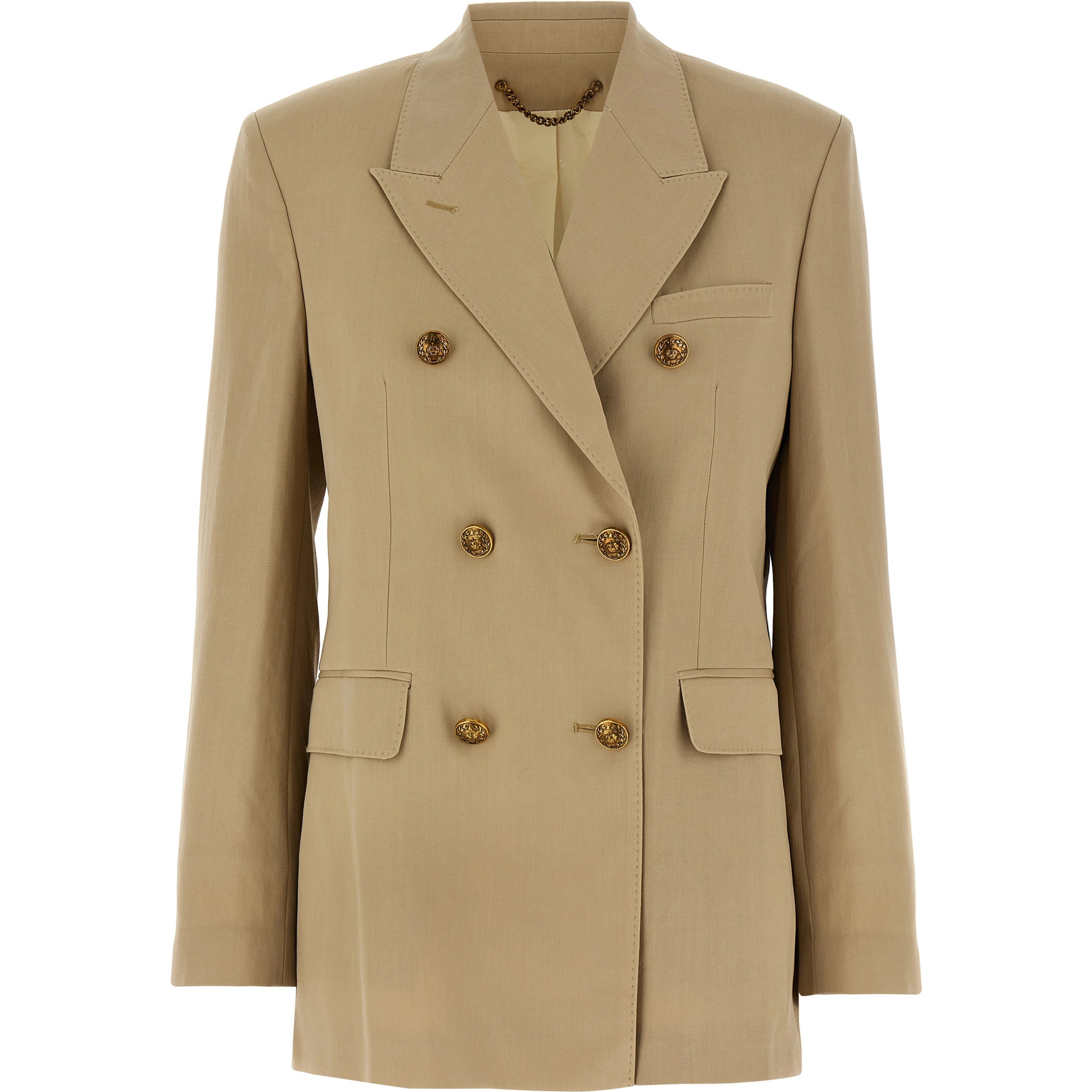 Beige Virgin Wool Blazer