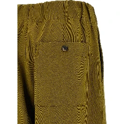 Bicolor Wool Casual Pants