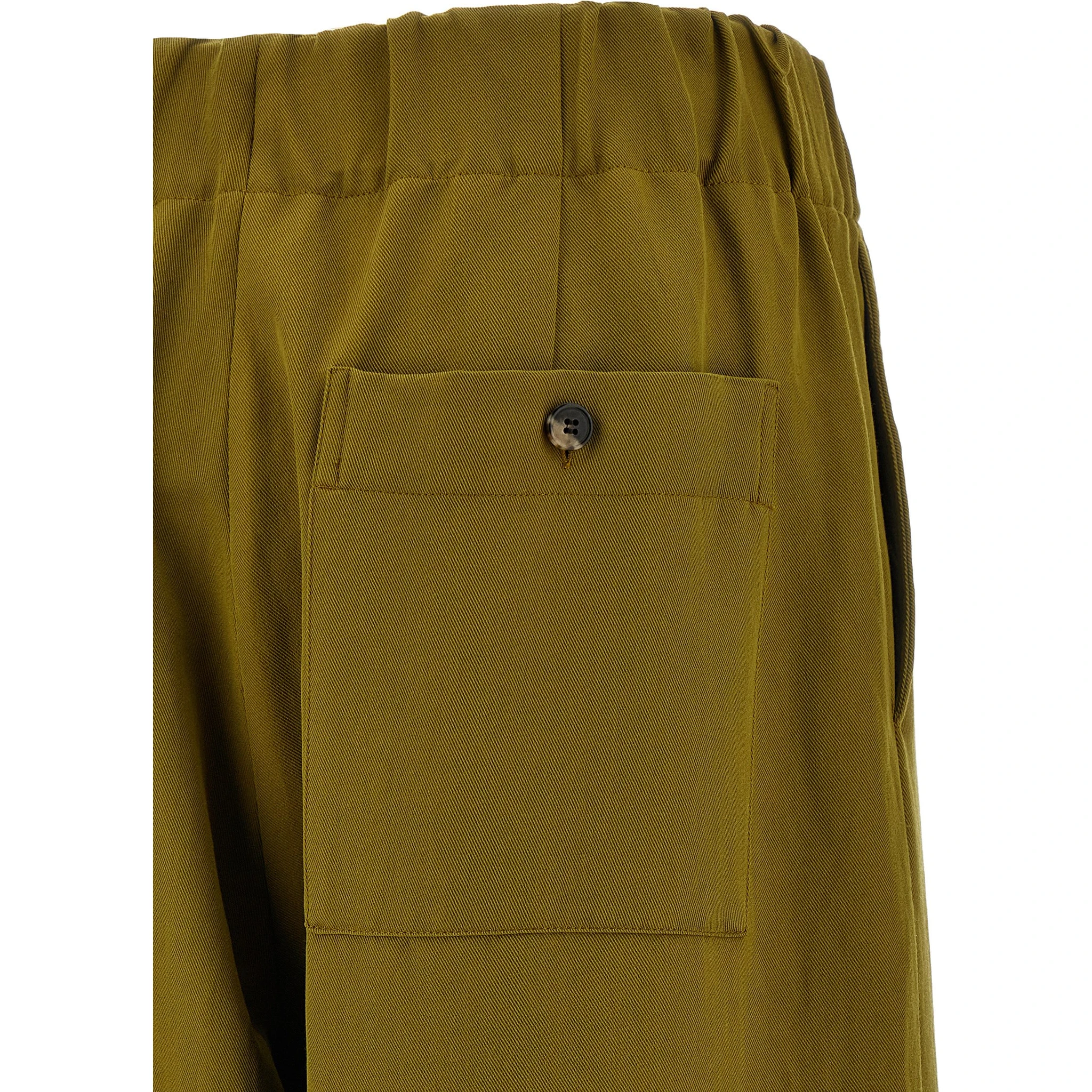 Bicolor Wool Casual Pants
