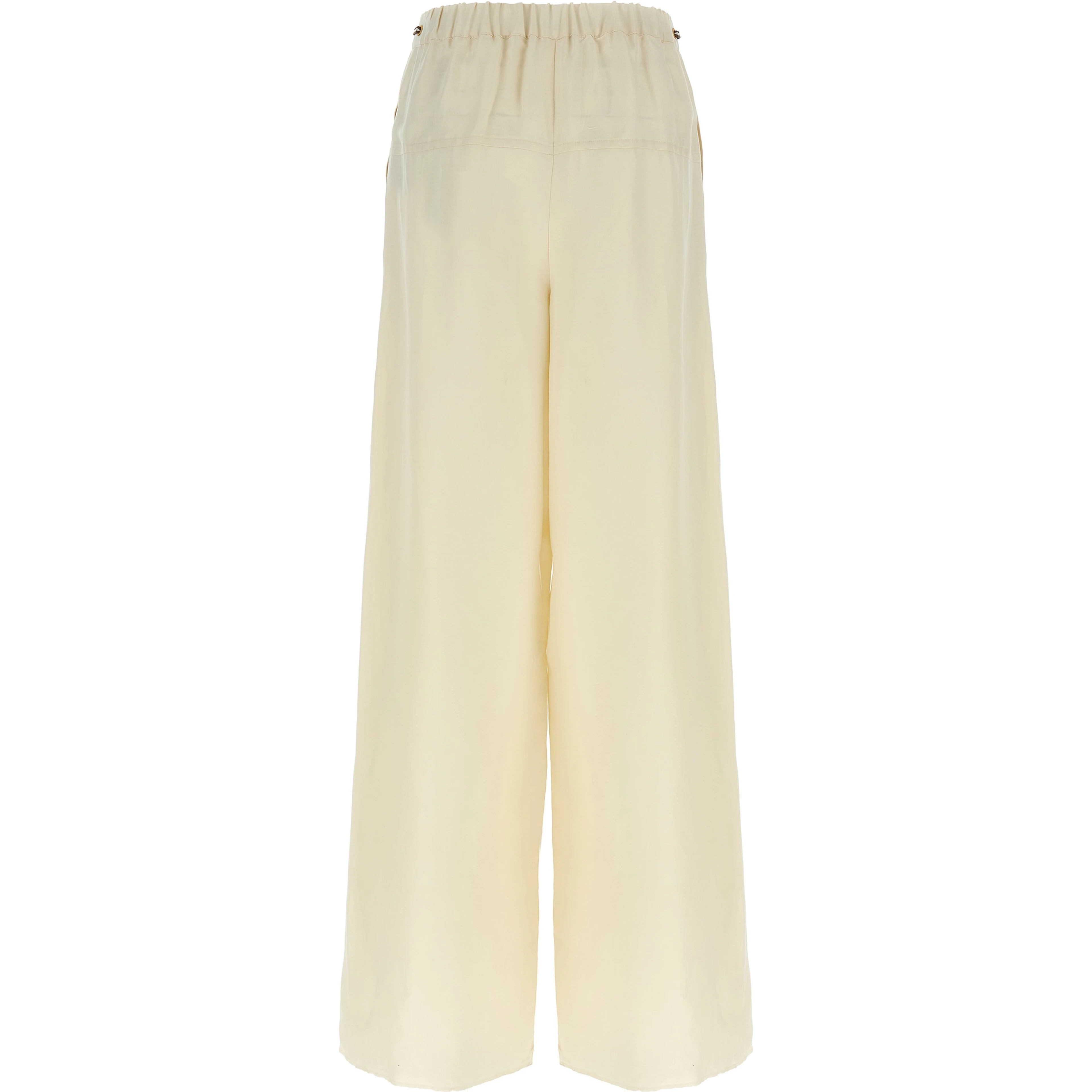 White Flax Casual Pants