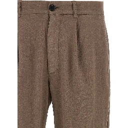 Brown Linen Pants
